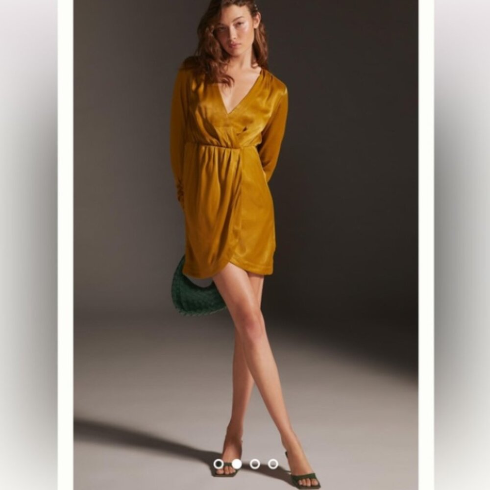 NWT Anthro Maeve Wrap Mini Dress